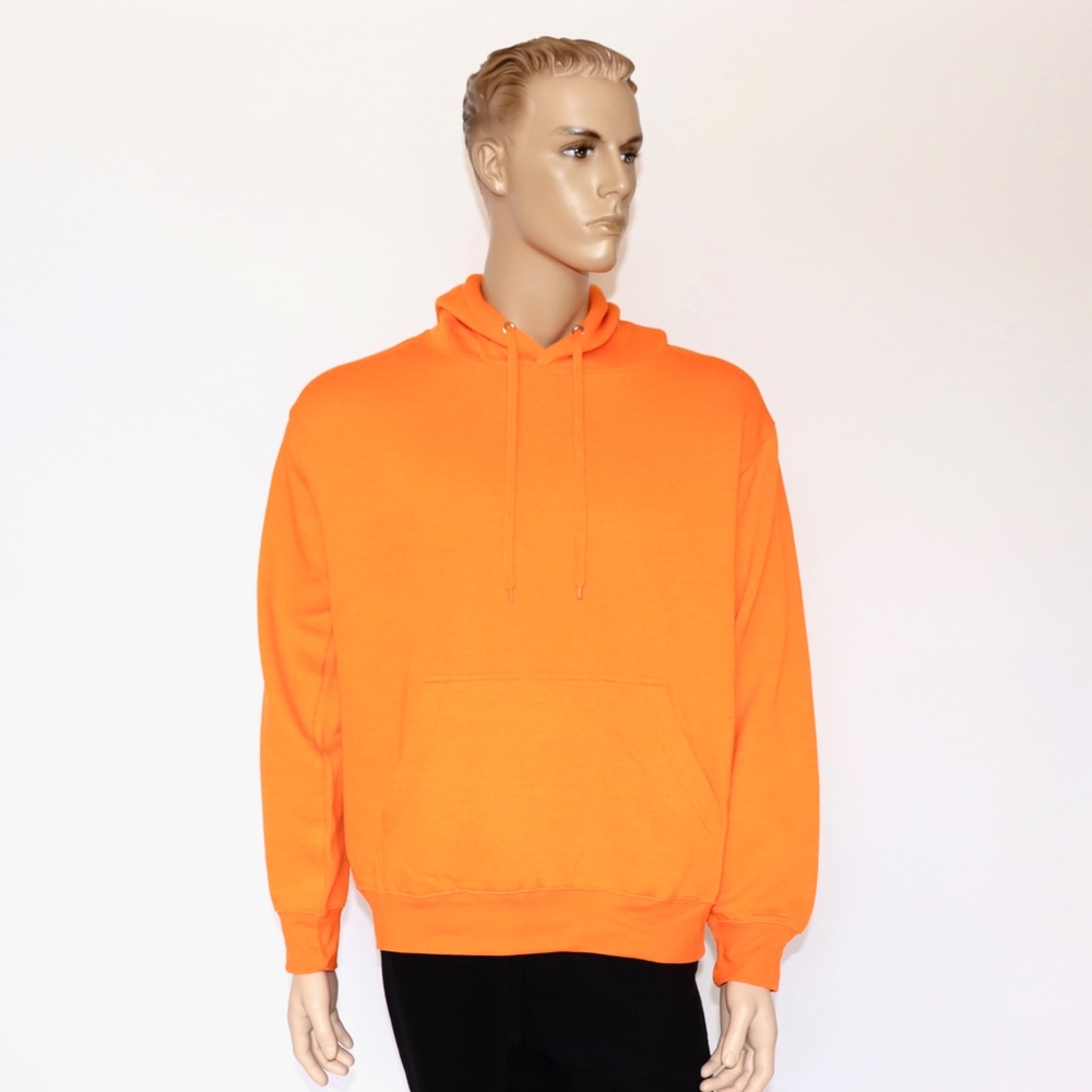 Orange Men's Heavy Blend Fleece Hooded Sweatshirt